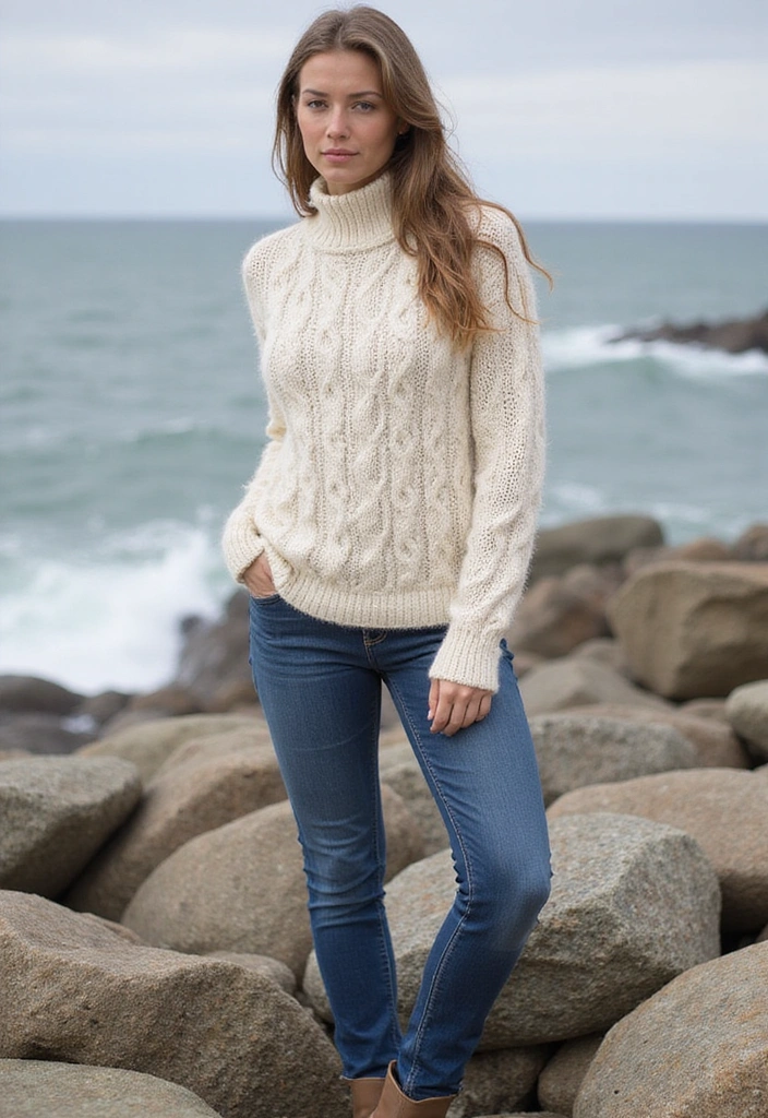 Fisherman Fashion Trends You Can't Afford to Miss in 2025! - 1. Oversized Fisherman Sweaters