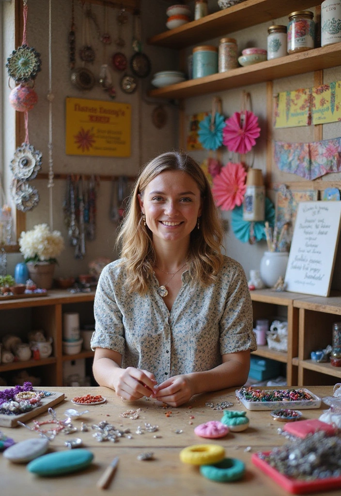 Unlock Financial Freedom: 10 Side Hustles for Women in 2025 You Must Try! - 4. Handmade Crafts and Products